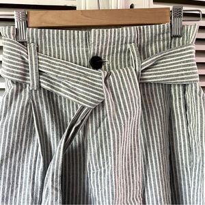 Madewell wide leg striped pants new never worn